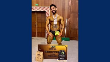 Amit P. Mesta Crowned Champions of Champions at Mr. Karnataka Bodybuilding&nbsp;Championship