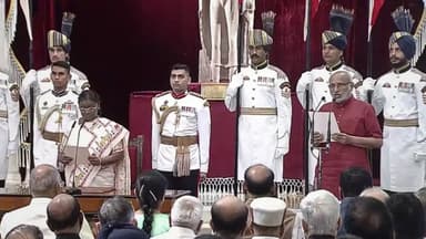 India gets new VP! CP Radhakrishnan sworn in as 15th vice-president; Jagdeep Dhankhar&nbsp;attends
