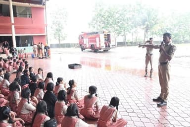 Fire Safety Awareness Program at St Mary’s English Medium School, Kannarpady,&nbsp;Udupi
