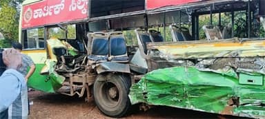 ಕುಂದಾಪುರ ಬಸ್-ಟಿಪ್ಪರ್ ಡಿಕ್ಕಿ: ಮೂವರ ವಿರುದ್ಧ ಪ್ರಕರಣ, ಇಬ್ಬರು ಬಂಧನ; ಇಬ್ಬರು ಪಿಯುಸಿ ವಿದ್ಯಾರ್ಥಿನಿಯರ ಸ್ಥಿತಿ&nbsp;ಗಂಭೀರ