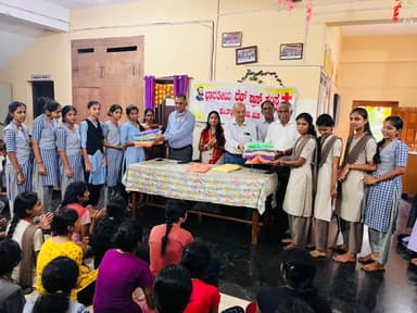 Kundapura: Indian Red Cross Society Distributes Mosquito Nets and Sanitary Pads to Girls’ Hostel Students
